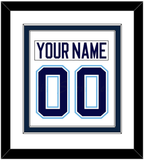 Maine Nameplate & Number (Back) Combined - Home White (1994-2008) - Double Mat 2