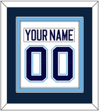 Maine Nameplate & Number (Back) Combined - Home White (1994-2008) - Double Mat 3