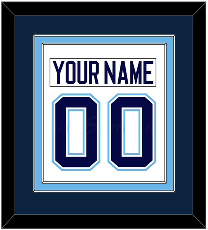 Maine Nameplate & Number (Back) Combined - Home White (1994-2008) - Signature Tier 3