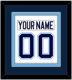 Maine Nameplate & Number (Back) Combined - Home White (1994-2008) - Double Mat 3