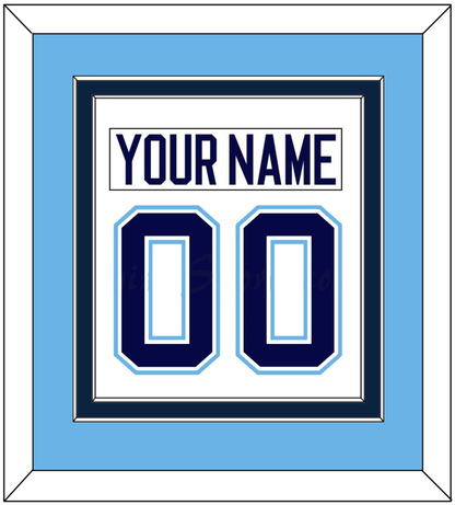Maine Nameplate & Number (Back) Combined - Home White (1994-2008) - Signature Tier 4