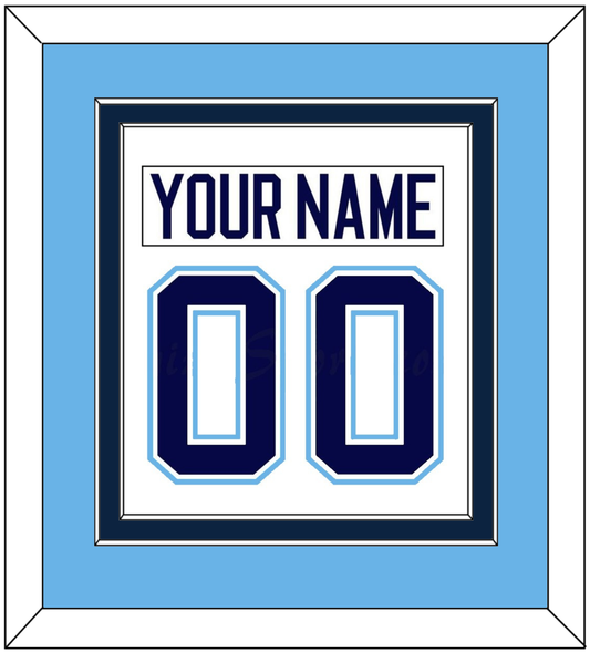 Maine Nameplate & Number (Back) Combined - Home White (1994-2008) - Signature Tier 4