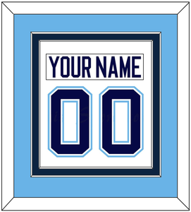 Maine Nameplate & Number (Back) Combined - Home White (1994-2008) - Double Mat 4