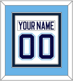 Maine Nameplate & Number (Back) Combined - Home White (1994-2008) - Double Mat 4