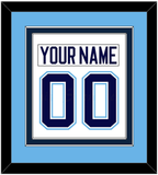 Maine Nameplate & Number (Back) Combined - Home White (1994-2008) - Double Mat 4