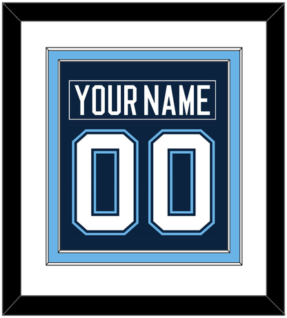 Maine Nameplate & Number (Back) Combined - Road Navy Blue (1994-2008) - Signature Tier 1