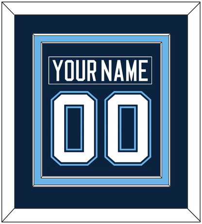 Maine Nameplate & Number (Back) Combined - Road Navy Blue (1994-2008) - Signature Tier 2