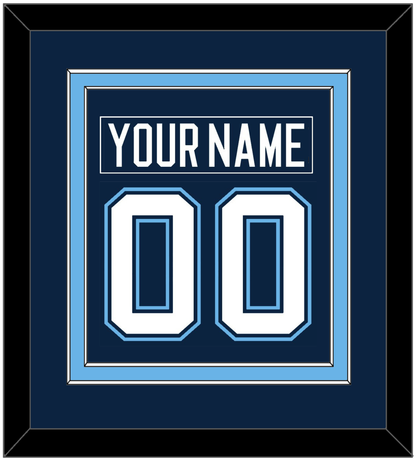 Maine Nameplate & Number (Back) Combined - Road Navy Blue (1994-2008) - Signature Tier 2