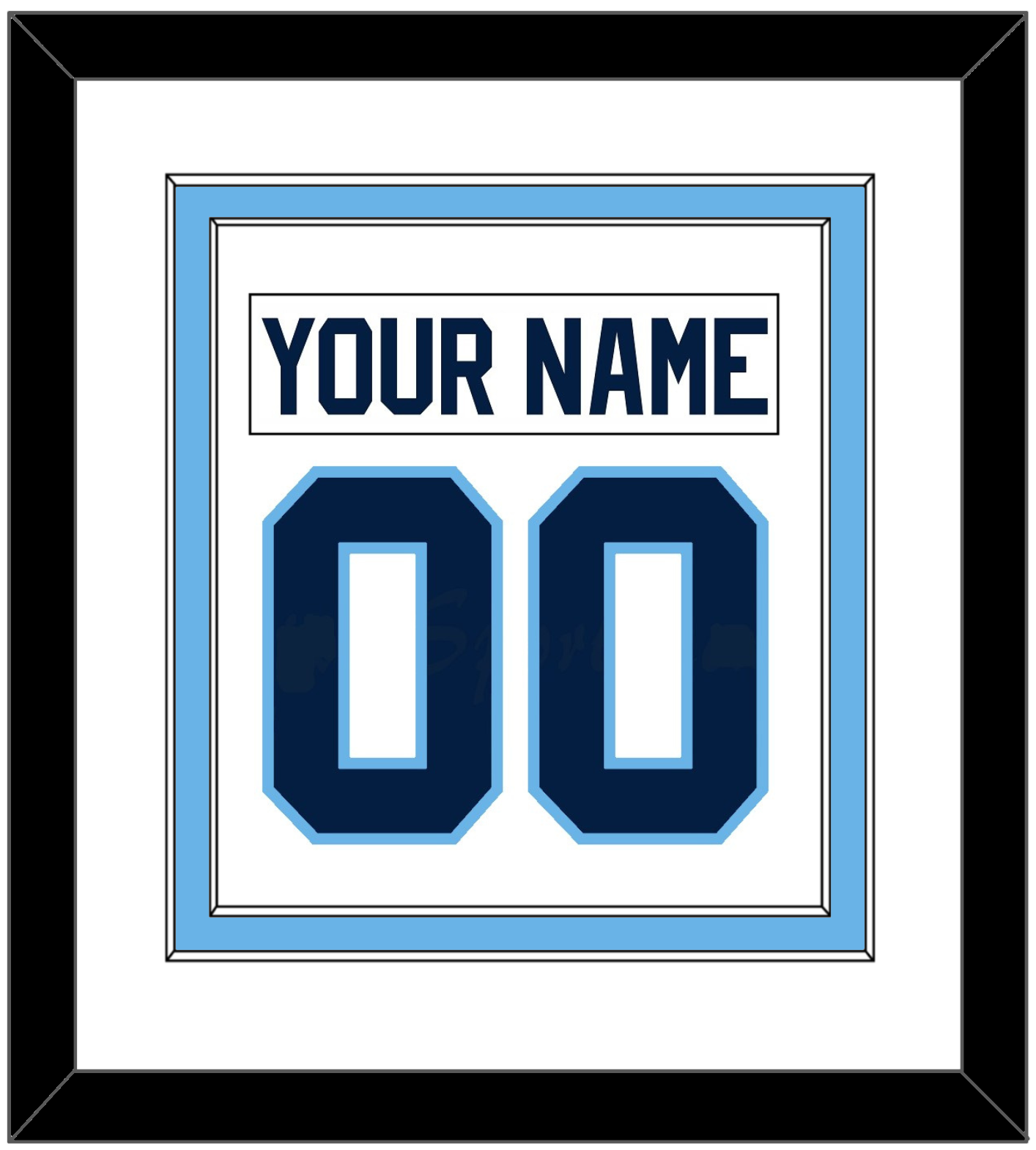 Maine Nameplate & Number (Back) Combined - Home White (1993-1994) - Signature Tier 1