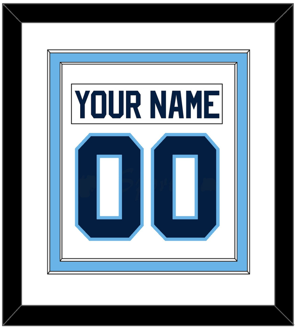 Maine Nameplate & Number (Back) Combined - Home White (1993-1994) - Double Mat 1