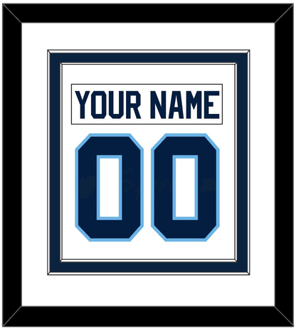 Maine Nameplate & Number (Back) Combined - Home White (1993-1994) - Signature Tier 2