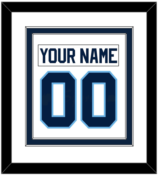 Maine Nameplate & Number (Back) Combined - Home White (1993-1994) - Signature Tier 2