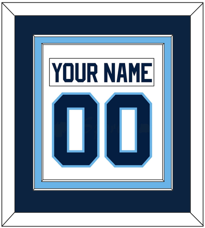 Maine Nameplate & Number (Back) Combined - Home White (1993-1994) - Signature Tier 3