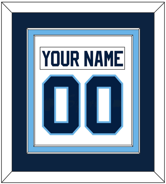 Maine Nameplate & Number (Back) Combined - Home White (1993-1994) - Signature Tier 3