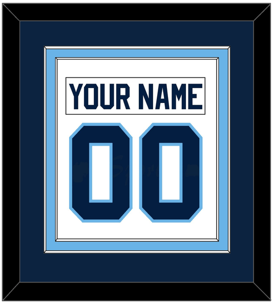 Maine Nameplate & Number (Back) Combined - Home White (1993-1994) - Signature Tier 3