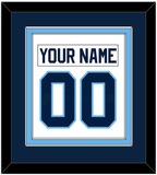 Maine Nameplate & Number (Back) Combined - Home White (1993-1994) - Double Mat 3