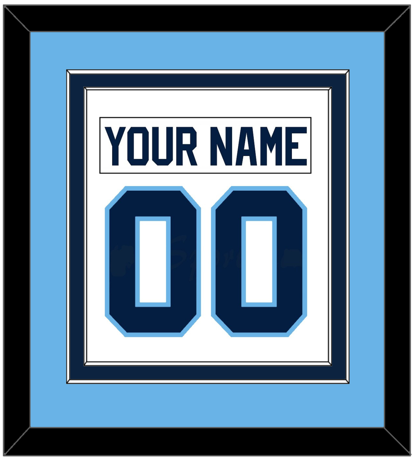Maine Nameplate & Number (Back) Combined - Home White (1993-1994) - Signature Tier 4