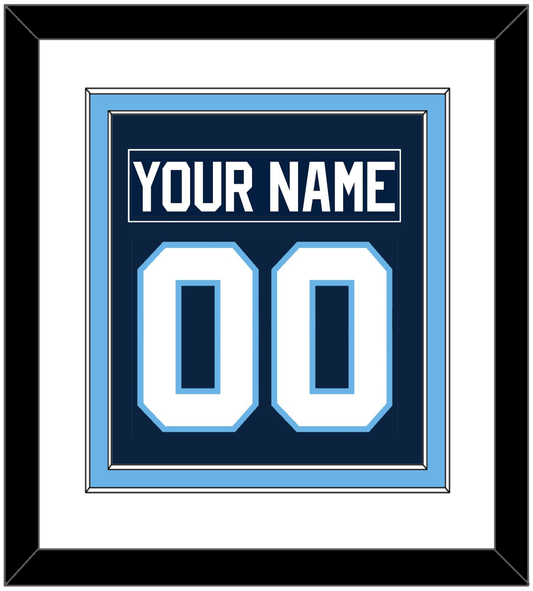 Maine Nameplate & Number (Back) Combined - Road Navy Blue (1993-1994) - Signature Tier 1