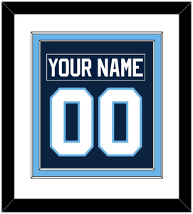 Maine Nameplate & Number (Back) Combined - Road Navy Blue (1993-1994) - Double Mat 1