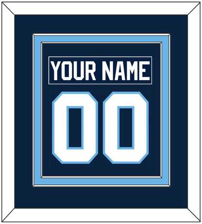 Maine Nameplate & Number (Back) Combined - Road Navy Blue (1993-1994) - Signature Tier 2