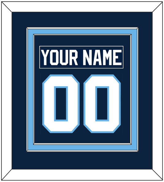 Maine Nameplate & Number (Back) Combined - Road Navy Blue (1993-1994) - Signature Tier 2