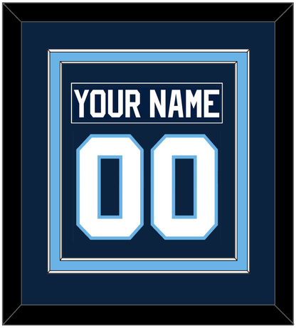 Maine Nameplate & Number (Back) Combined - Road Navy Blue (1993-1994) - Signature Tier 2
