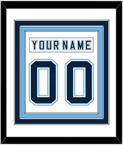 Maine Nameplate & Number (Back) Combined - Home White - Premier Tier 1