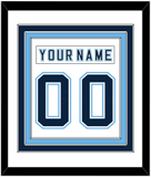 Maine Nameplate & Number (Back) Combined - Home White - Triple Mat 1