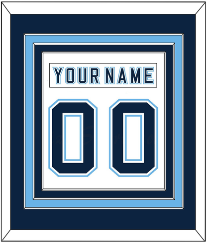 Maine Nameplate & Number (Back) Combined - Home White - Premier Tier 2