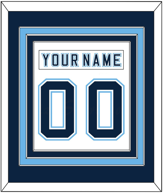 Maine Nameplate & Number (Back) Combined - Home White - Premier Tier 2