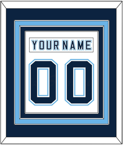 Maine Nameplate & Number (Back) Combined - Home White - Triple Mat 2