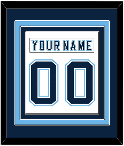 Maine Nameplate & Number (Back) Combined - Home White - Premier Tier 2