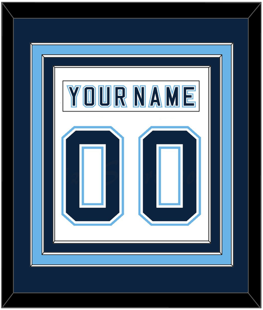 Maine Nameplate & Number (Back) Combined - Home White - Premier Tier 2