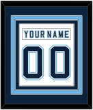 Maine Nameplate & Number (Back) Combined - Home White - Triple Mat 2