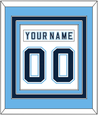 Maine Nameplate & Number (Back) Combined - Home White - Premier Tier 3