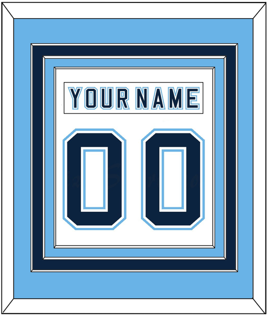 Maine Nameplate & Number (Back) Combined - Home White - Premier Tier 3