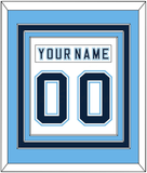 Maine Nameplate & Number (Back) Combined - Home White - Triple Mat 3