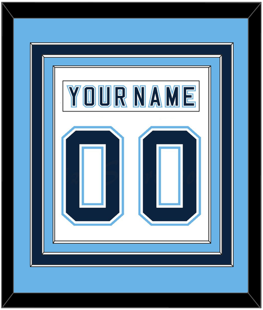 Maine Nameplate & Number (Back) Combined - Home White - Premier Tier 3