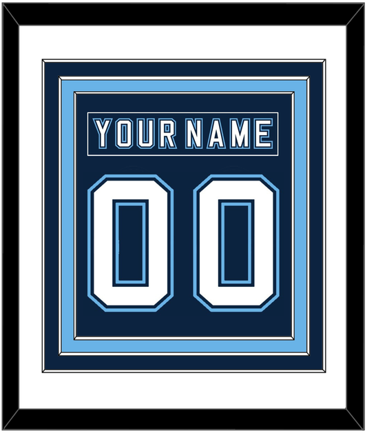 Maine Nameplate & Number (Back) Combined - Road Navy Blue - Premier Tier 1