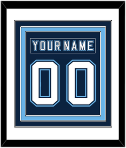 Maine Nameplate & Number (Back) Combined - Road Navy Blue - Triple Mat 1