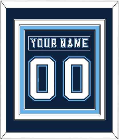 Maine Nameplate & Number (Back) Combined - Road Navy Blue - Premier Tier 2