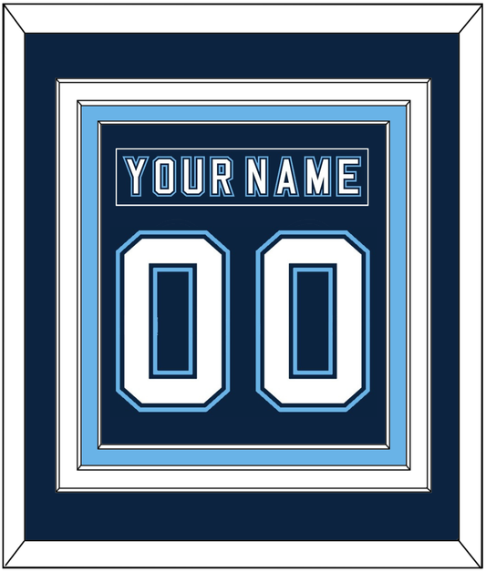 Maine Nameplate & Number (Back) Combined - Road Navy Blue - Premier Tier 2