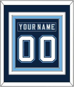 Maine Nameplate & Number (Back) Combined - Road Navy Blue - Triple Mat 2