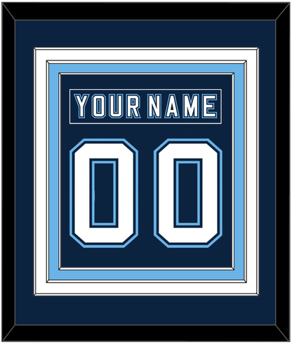Maine Nameplate & Number (Back) Combined - Road Navy Blue - Premier Tier 2