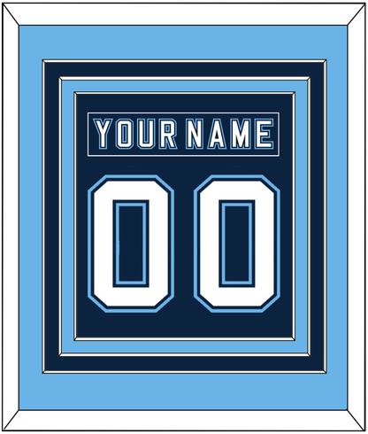Maine Nameplate & Number (Back) Combined - Road Navy Blue - Premier Tier 3