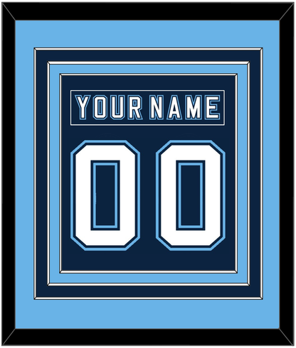Maine Nameplate & Number (Back) Combined - Road Navy Blue - Premier Tier 3