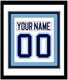 Maine Nameplate & Number (Back) Combined - Home White (1994-2008) - Triple Mat 1