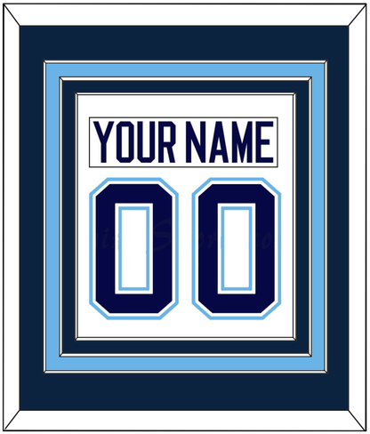 Maine Nameplate & Number (Back) Combined - Home White (1994-2008) - Premier Tier 2