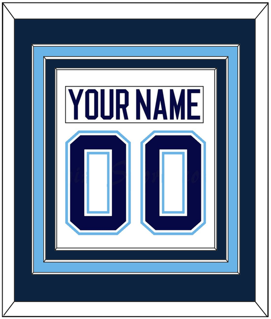 Maine Nameplate & Number (Back) Combined - Home White (1994-2008) - Premier Tier 2