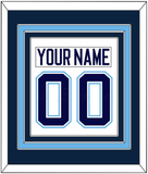 Maine Nameplate & Number (Back) Combined - Home White (1994-2008) - Triple Mat 2